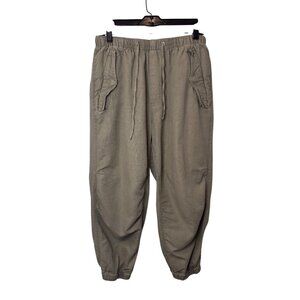 Gap brown linen blend jogger pants size US M